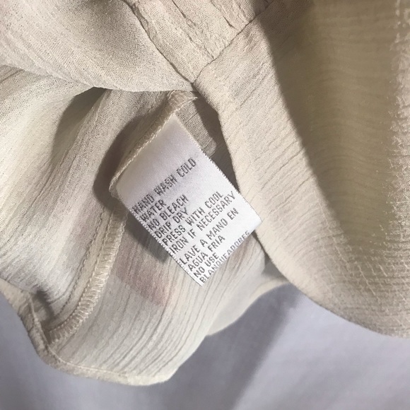 JONES NEW YORK Women's Size 6 Small Beige Sleeveless Tank Top Blouse - Picture 4 of 11